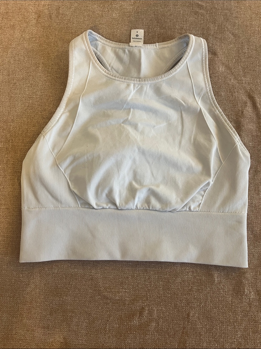 lululemon athletica light gray Sports Bra Top